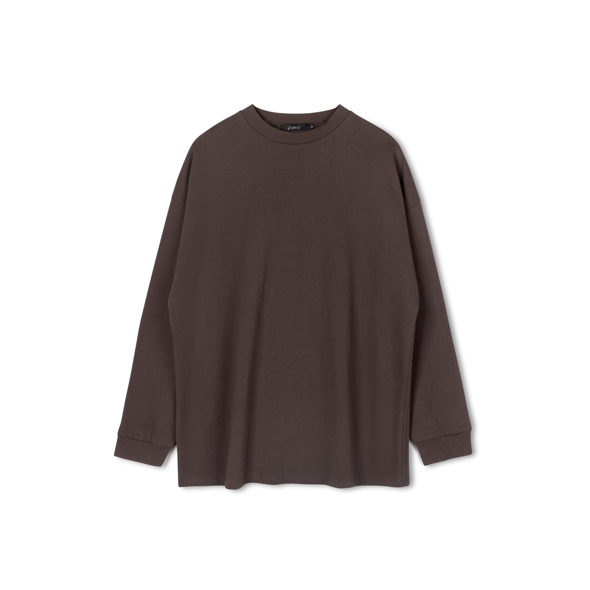 Long Crewneck Tee | Brown [Final Sale]