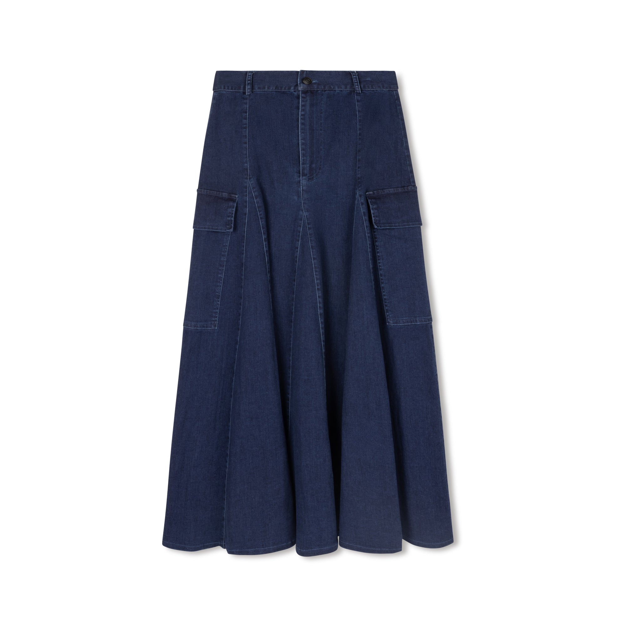 Cargo Denim Skirt | Blue [Final Sale]