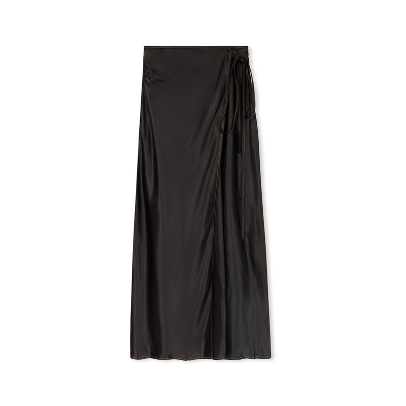 Jupe Satin Skirt | Black