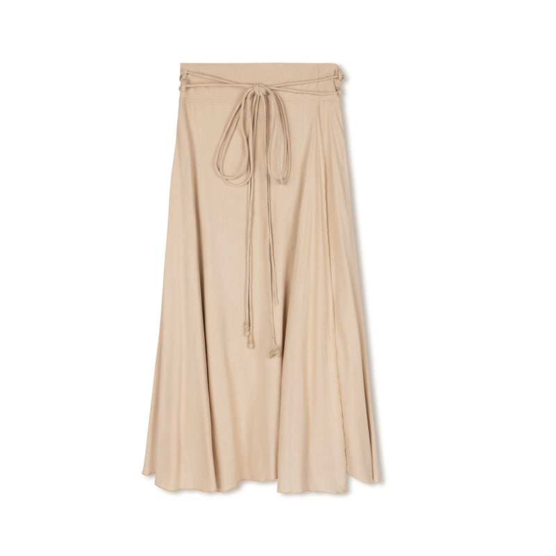 French Linen Skirt | Beige