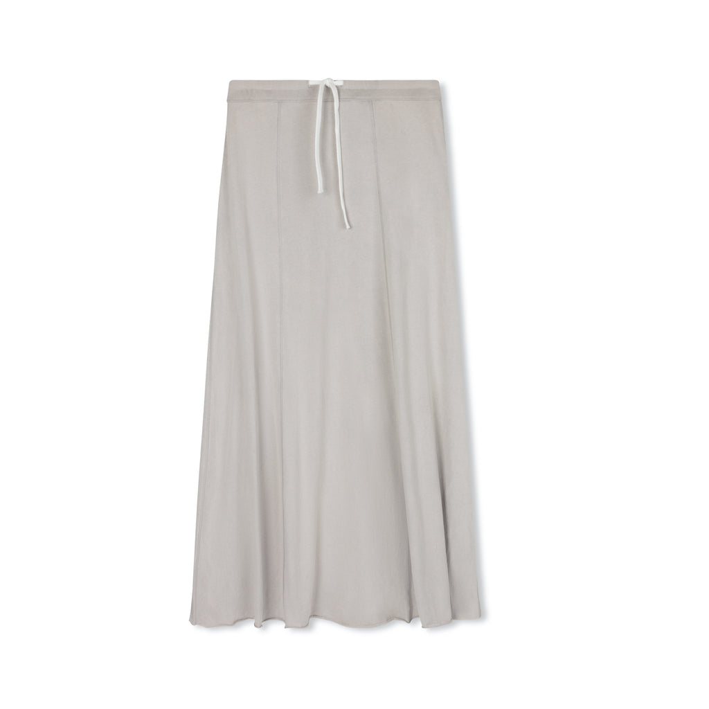 Drawstring Maxi Skirt| Gray