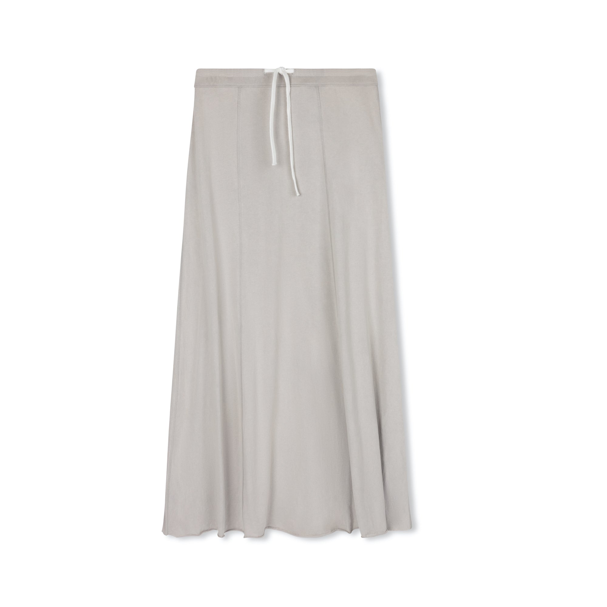 Drawstring Maxi Skirt| Gray