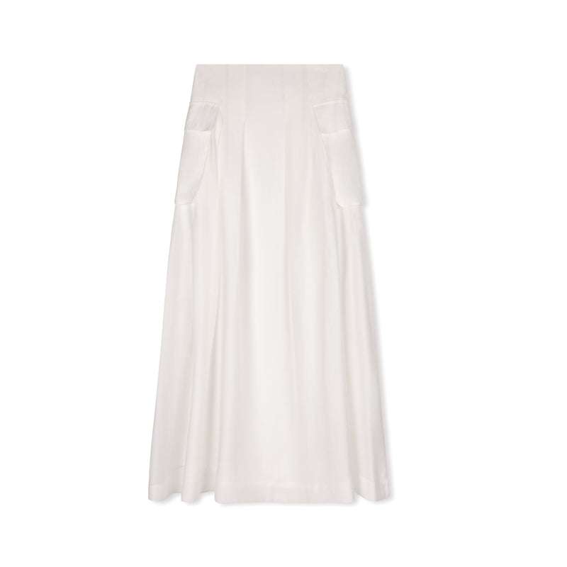 Lete Maxi Skirt | White