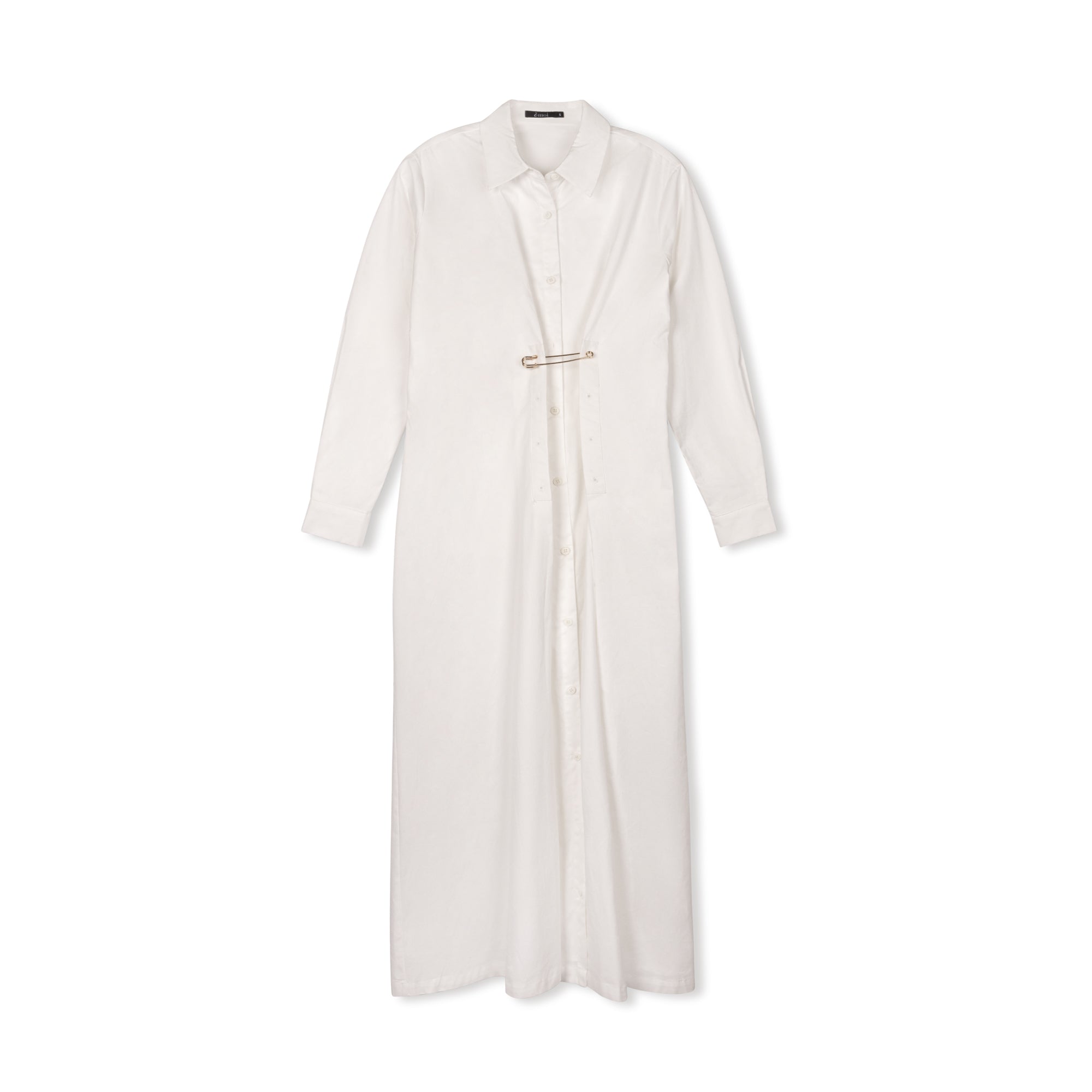 Overlay Pin Dress | White [Final Sale]