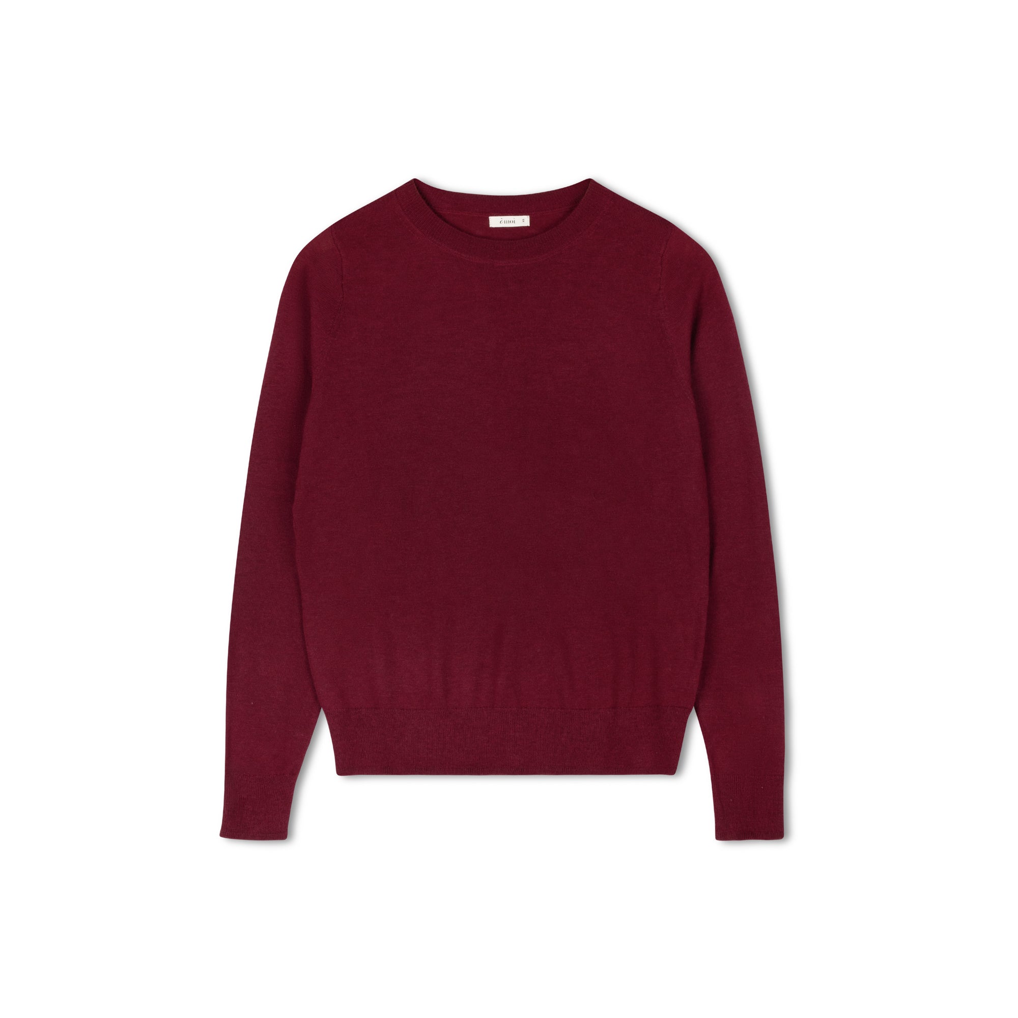 Jenna Crew Sweater | Burgundy