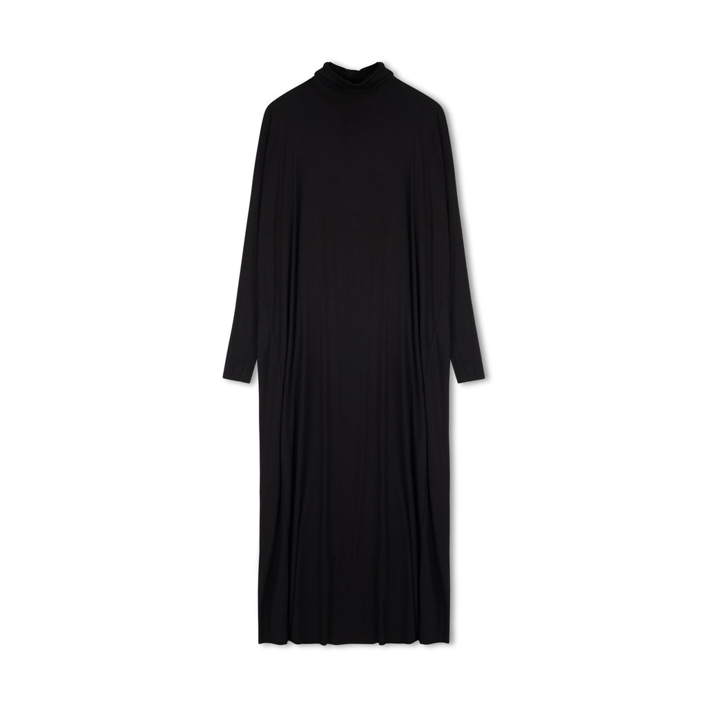 Dolman Turtleneck Dress | Black