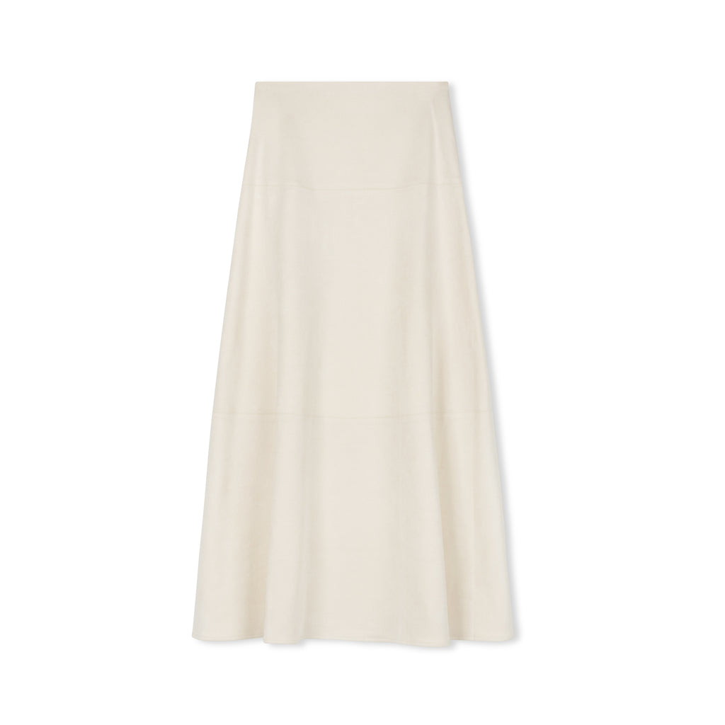 Suede Circle Maxi | Ivory