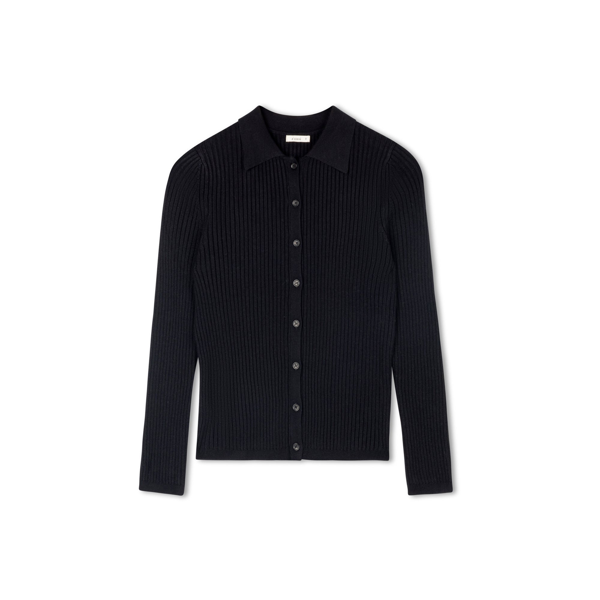 Rae Ribbed Cardigan | Black