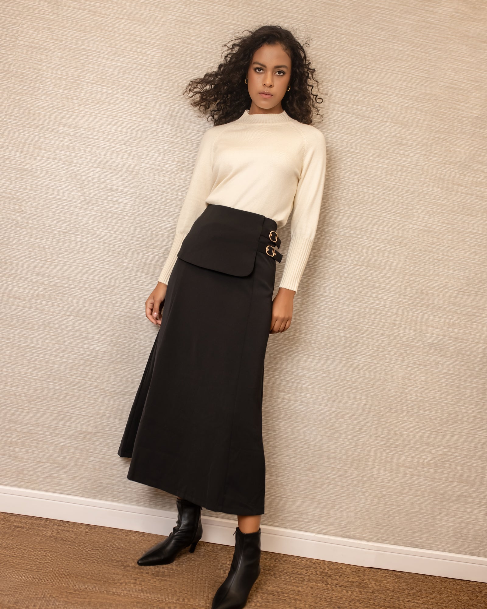 Avril Maxi Skirt | Black – C'Moi