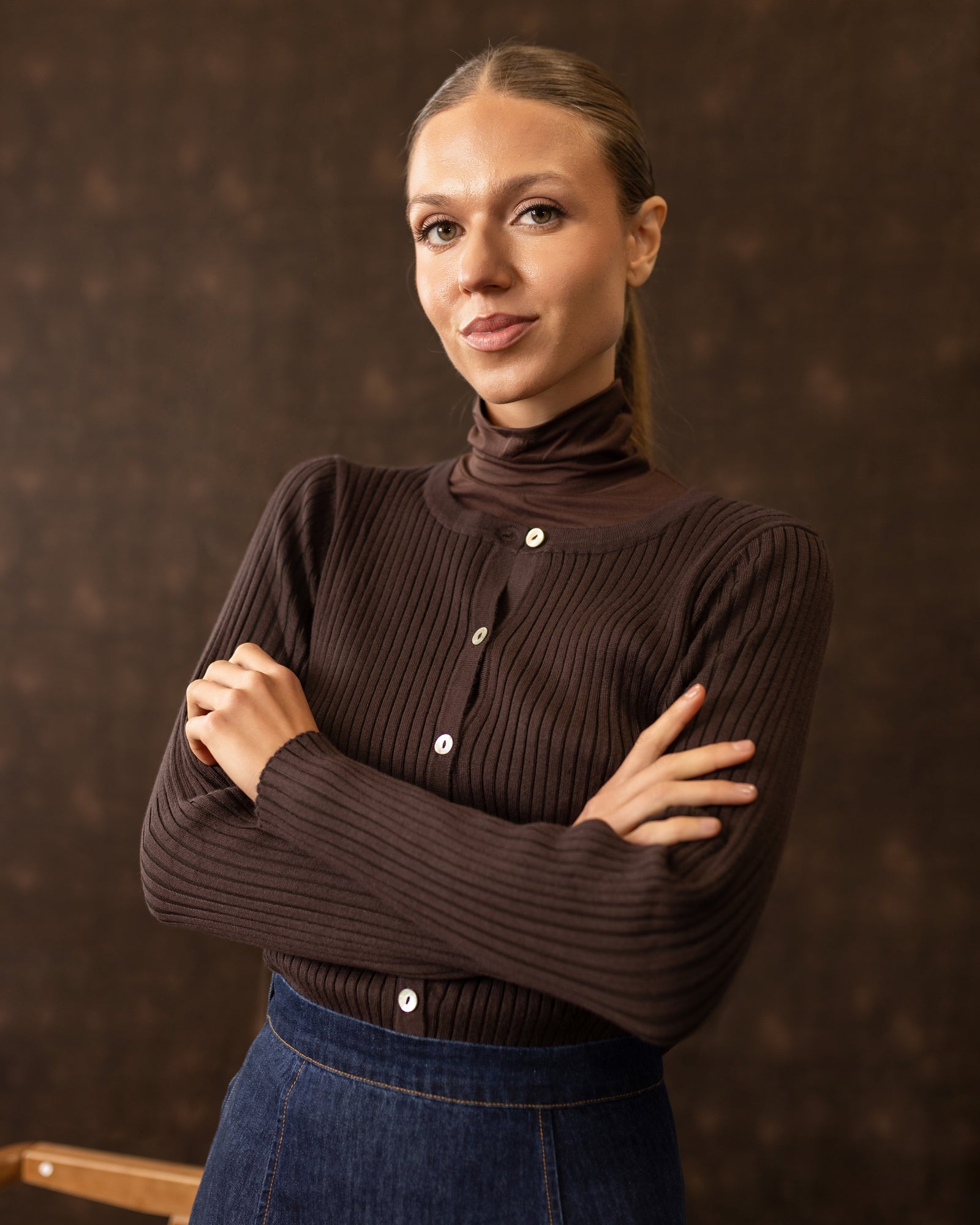 Layering Turtleneck | Brown