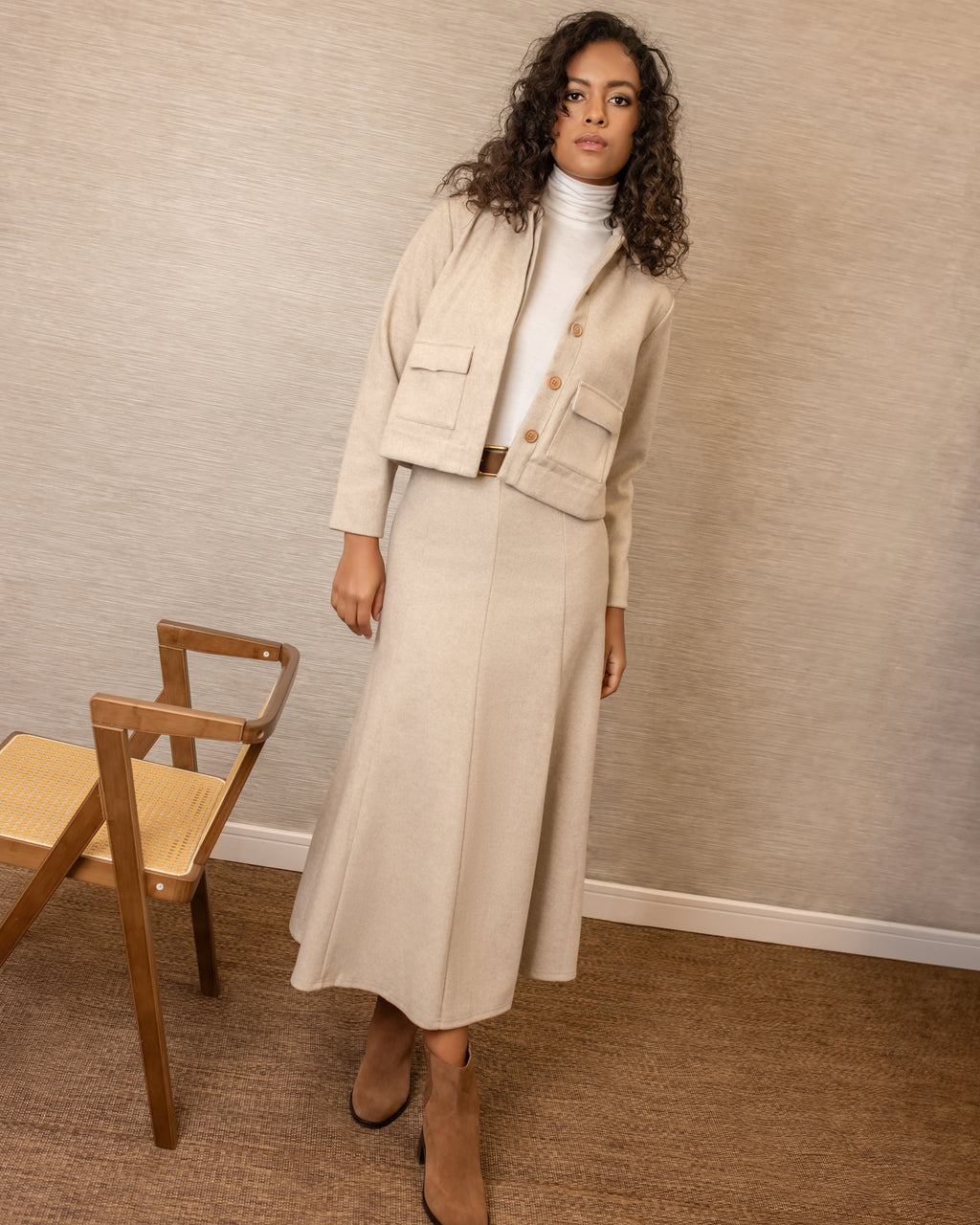 Lainey Panel Maxi | Beige