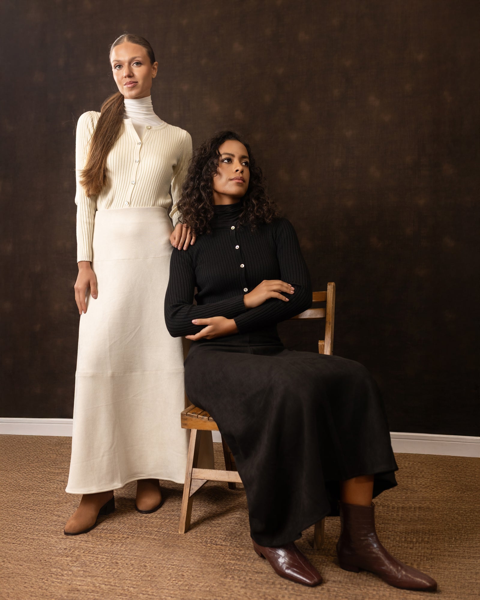 Suede Circle Maxi | Ivory