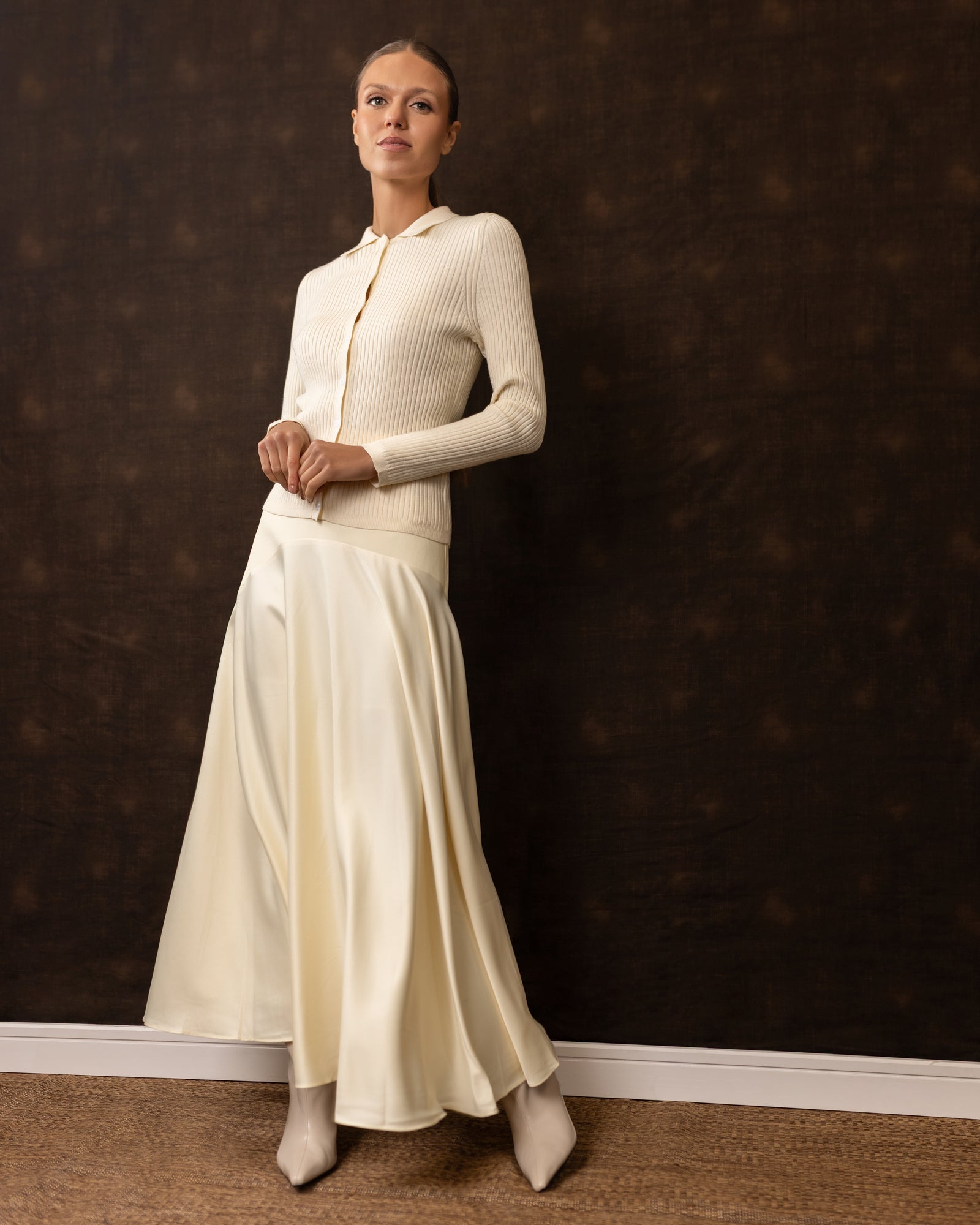 Rae Ribbed Cardigan | Cream