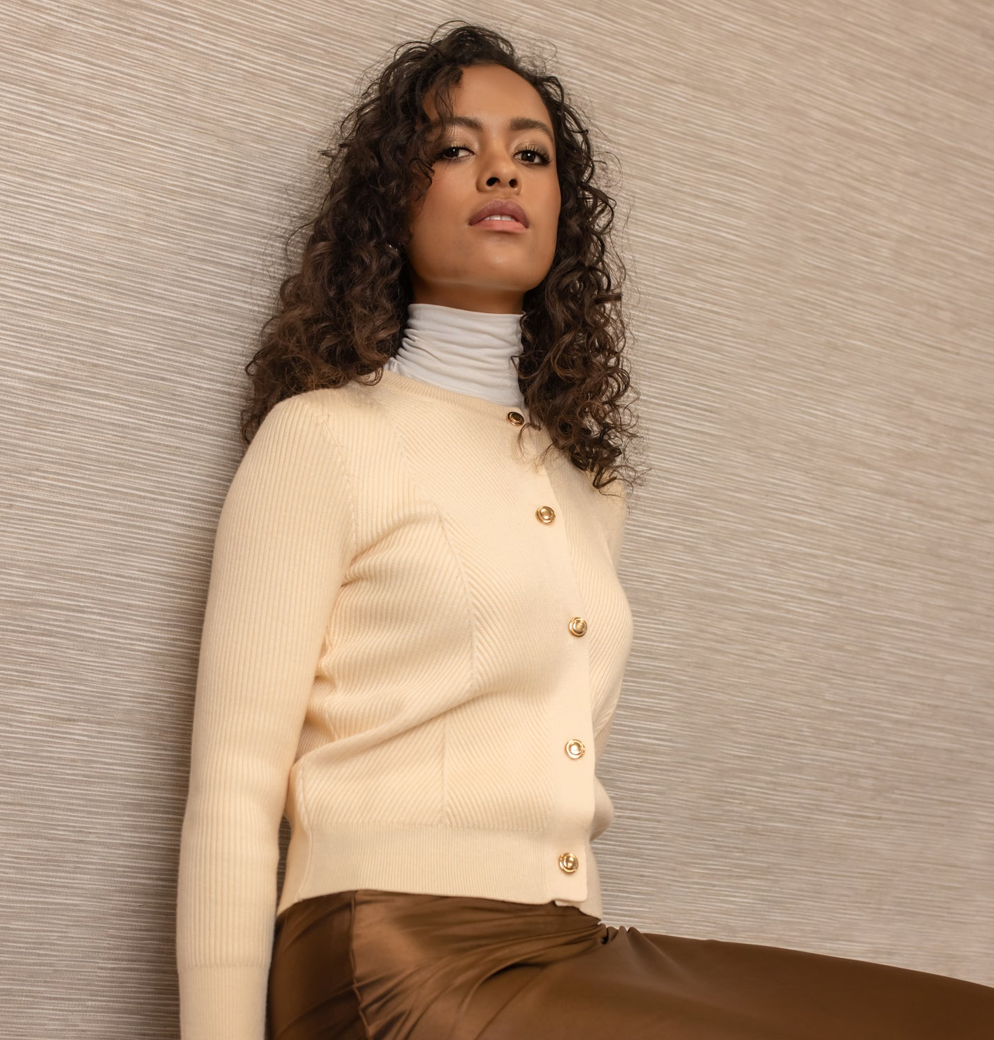 Textured Cardigan | Butter [Final Sale]