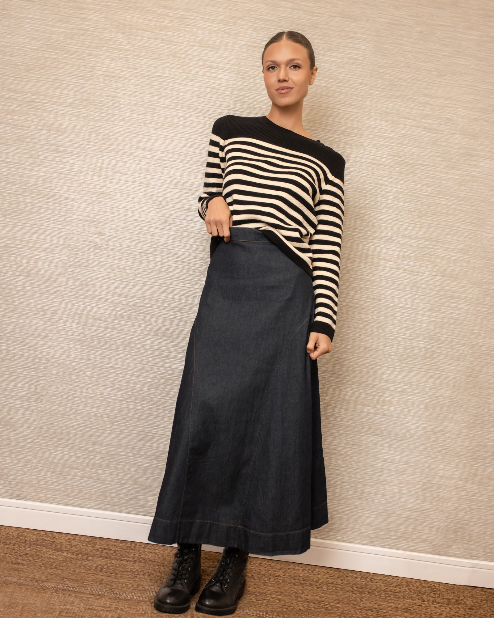 Lightweight Denim skirt | Blue