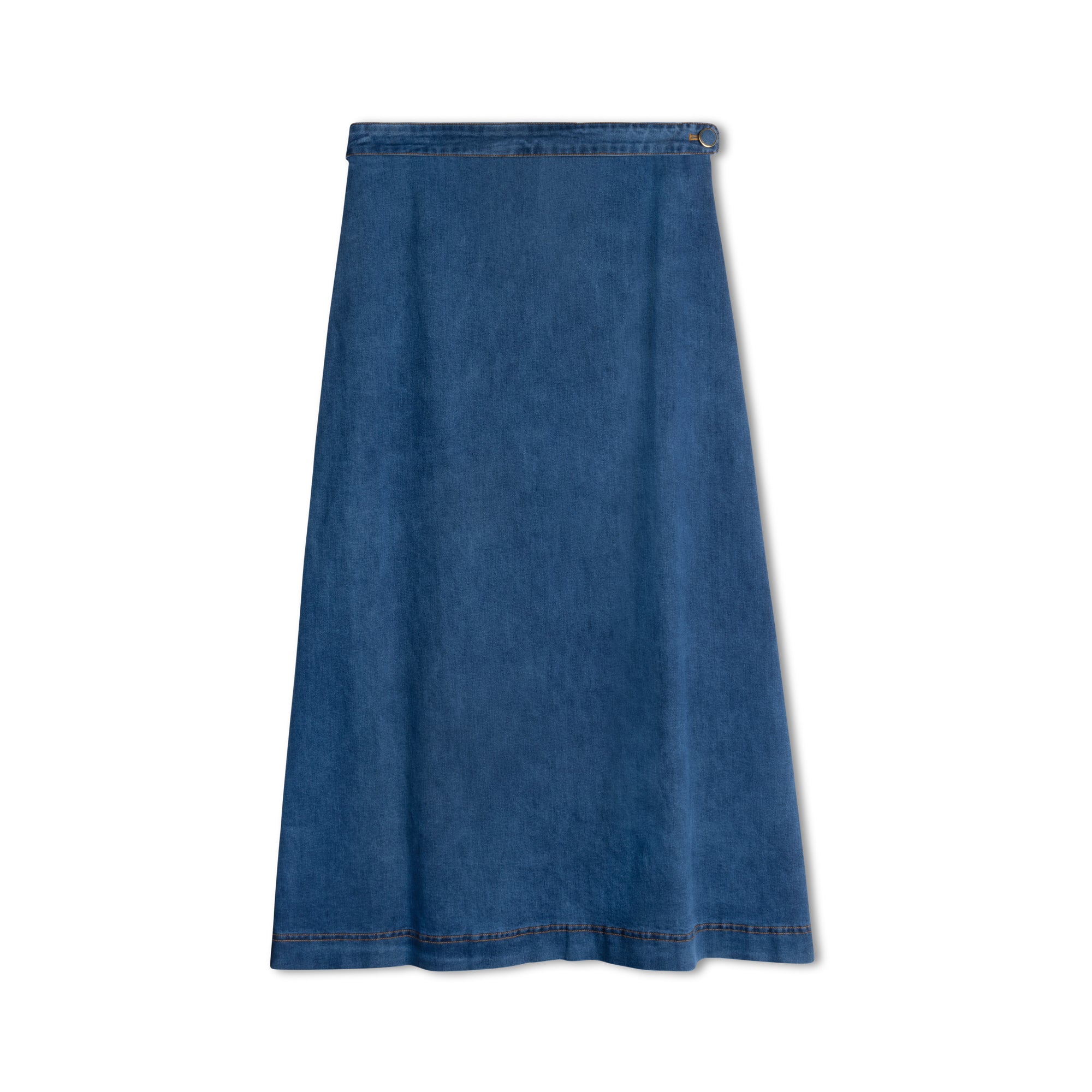 Denim belted Skirt| Blue