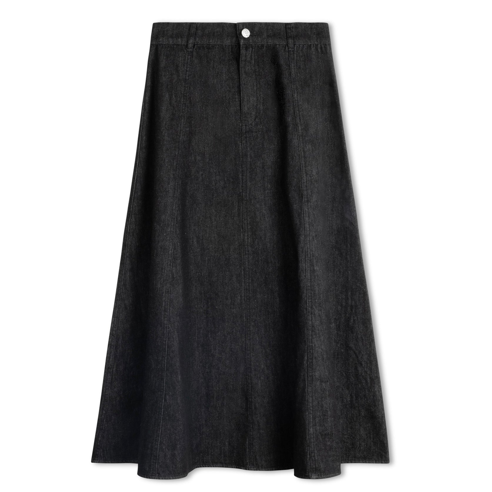 Jules Denim Panel Skirt | Black