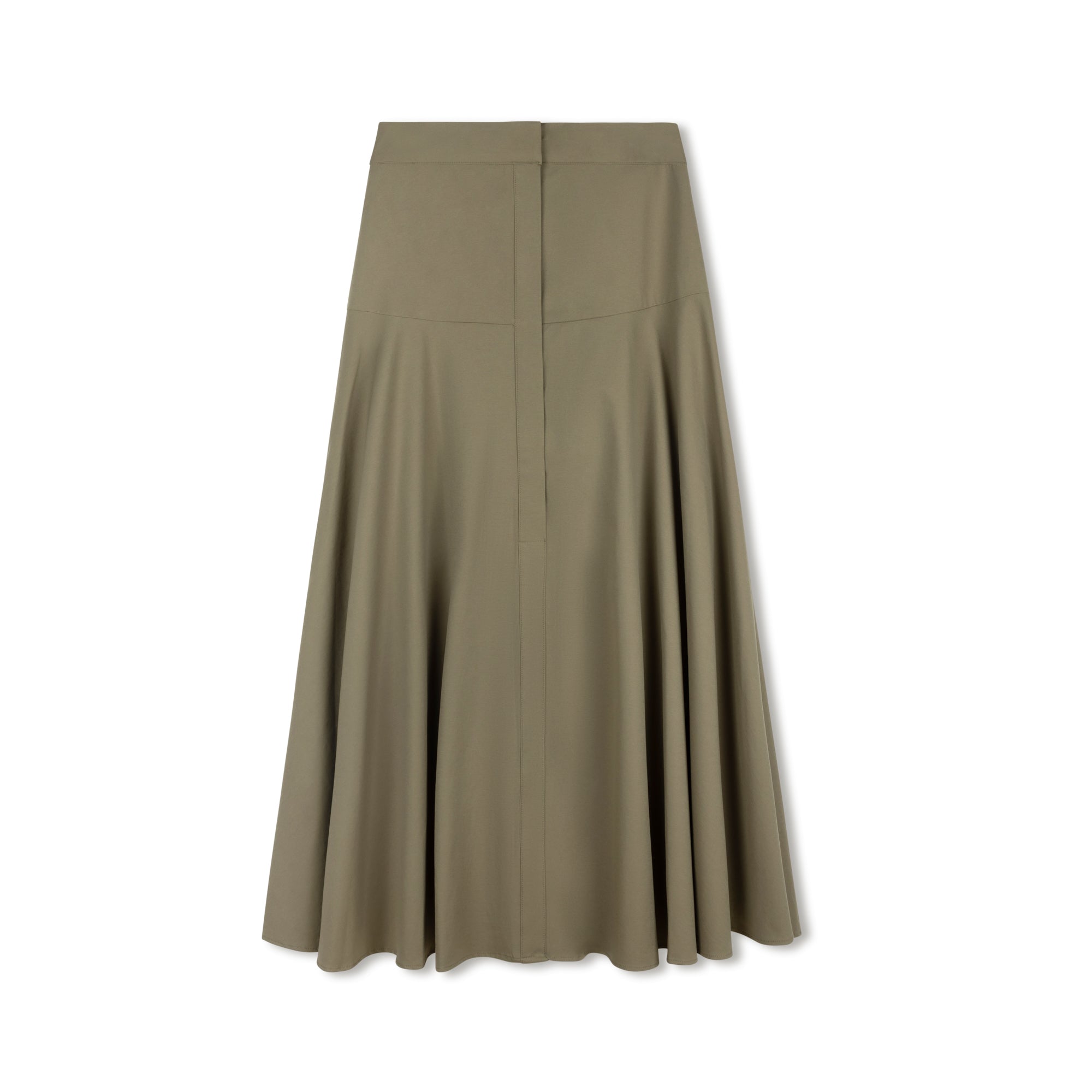 Tailored Yolk Skirt | Hunter Green