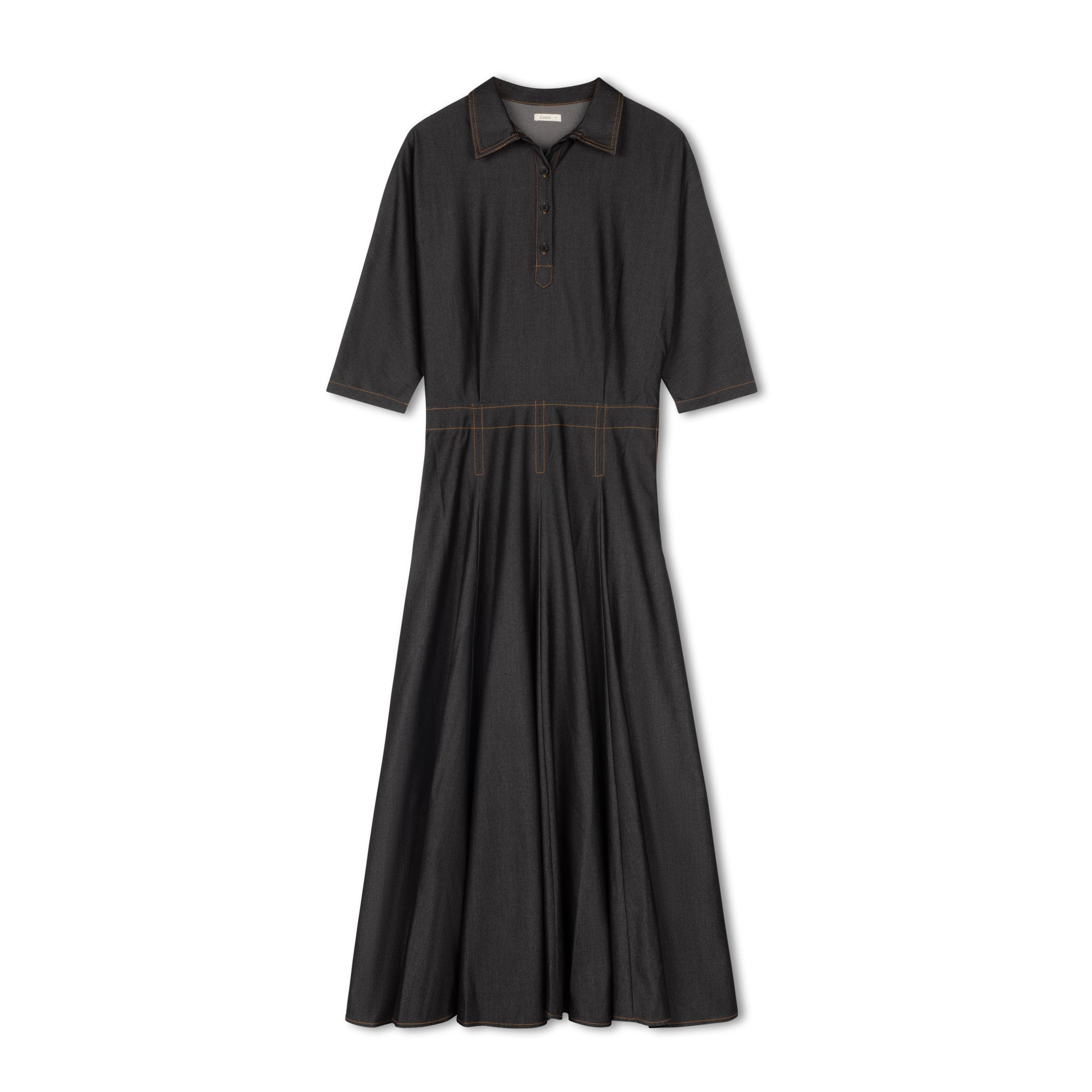 Empire A-line Maxi Dress | Black