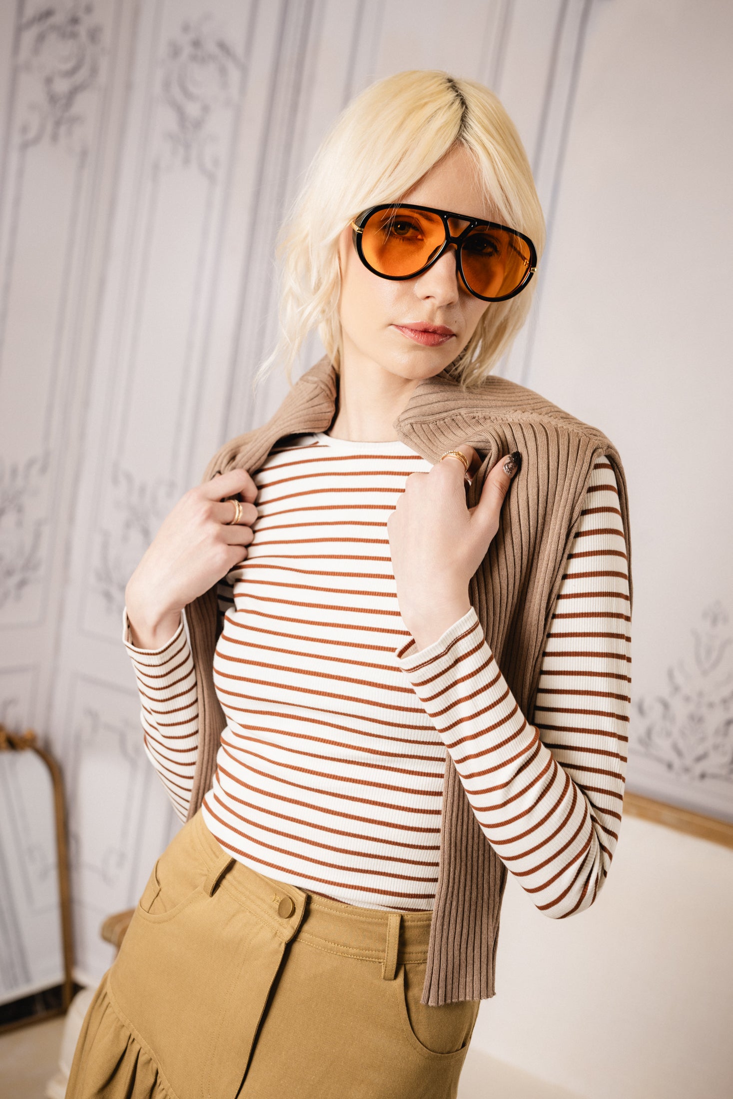 Clara Maxi Skirt  | Denim Brown