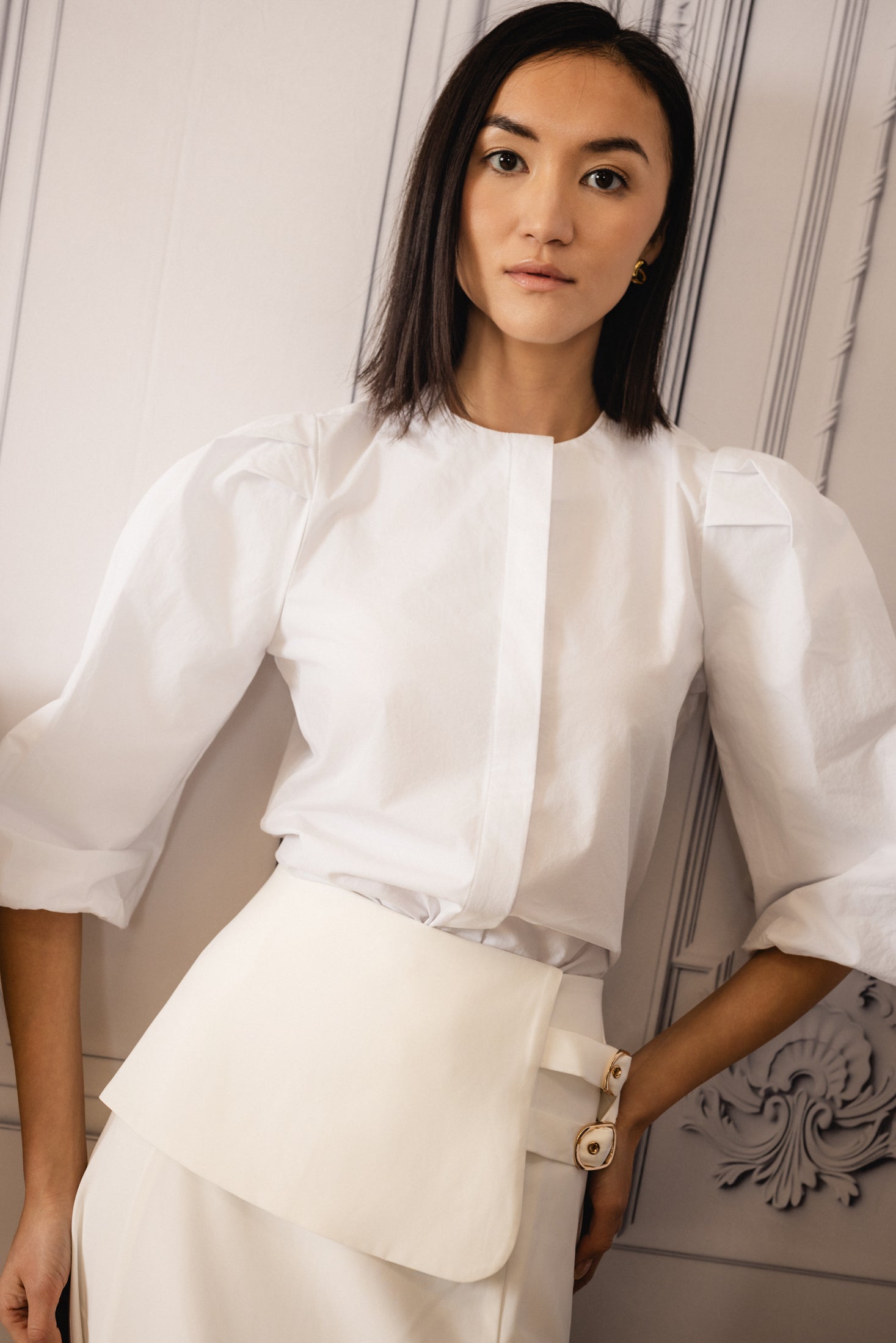 Puff Sleeve Blouse | White