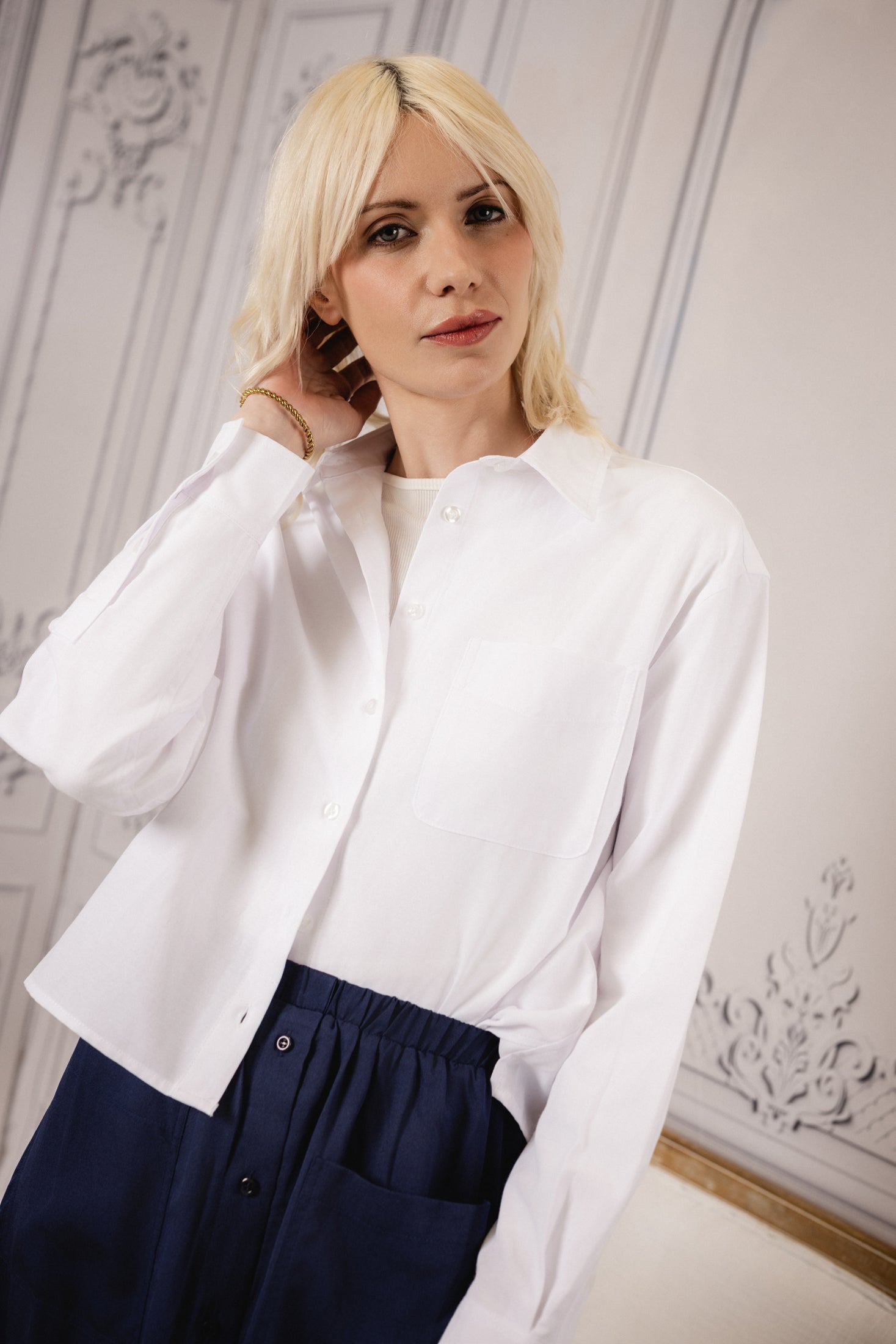 Boxy Oversized Shirt | White