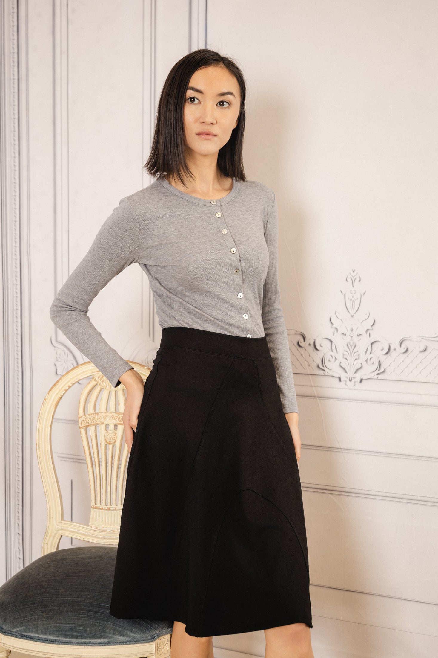 T-shirt Cardi | Gray