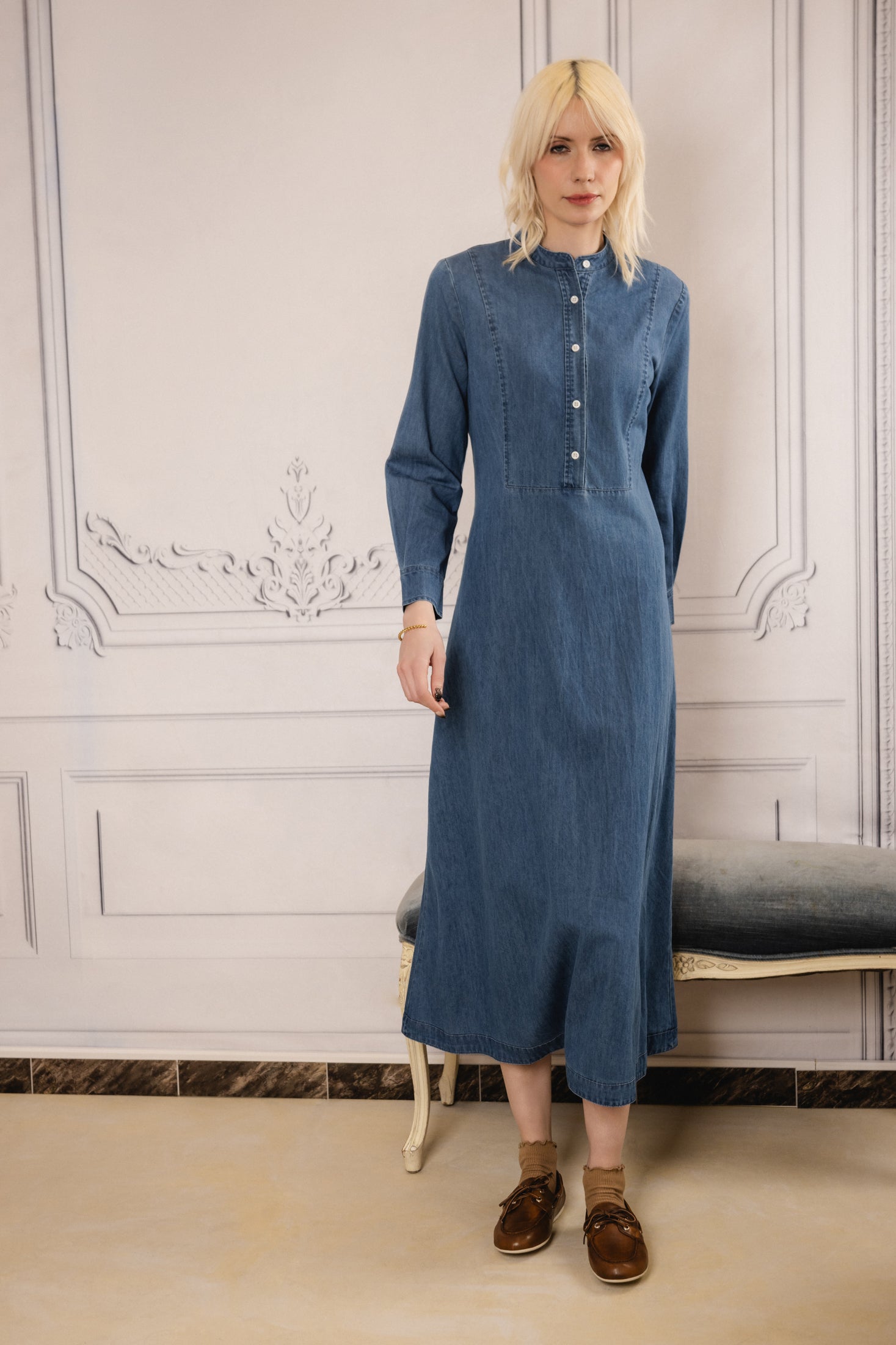 Denim Maxi dress | Blue