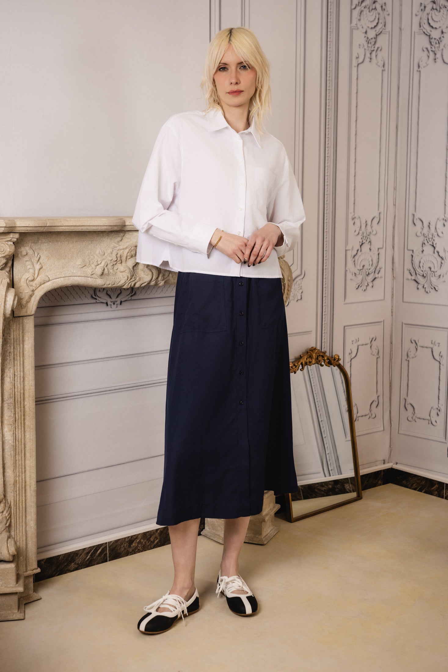 Boxy Oversized Shirt | White