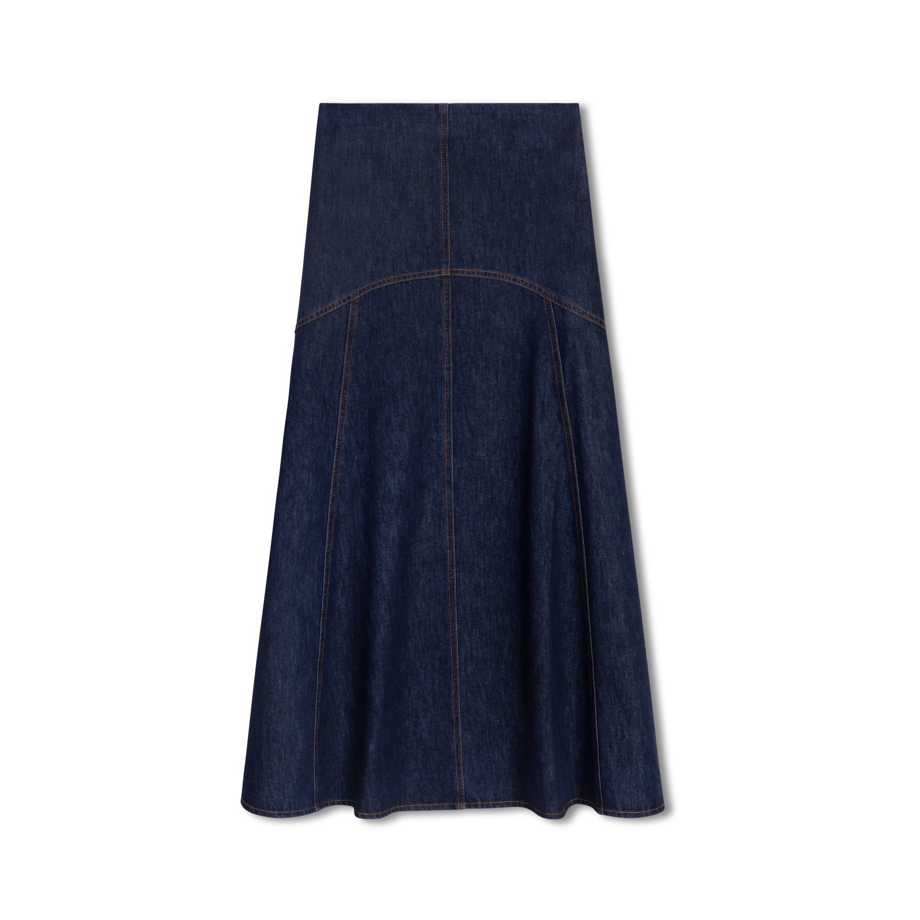 Denim Yoke Skirt | Denim Blue