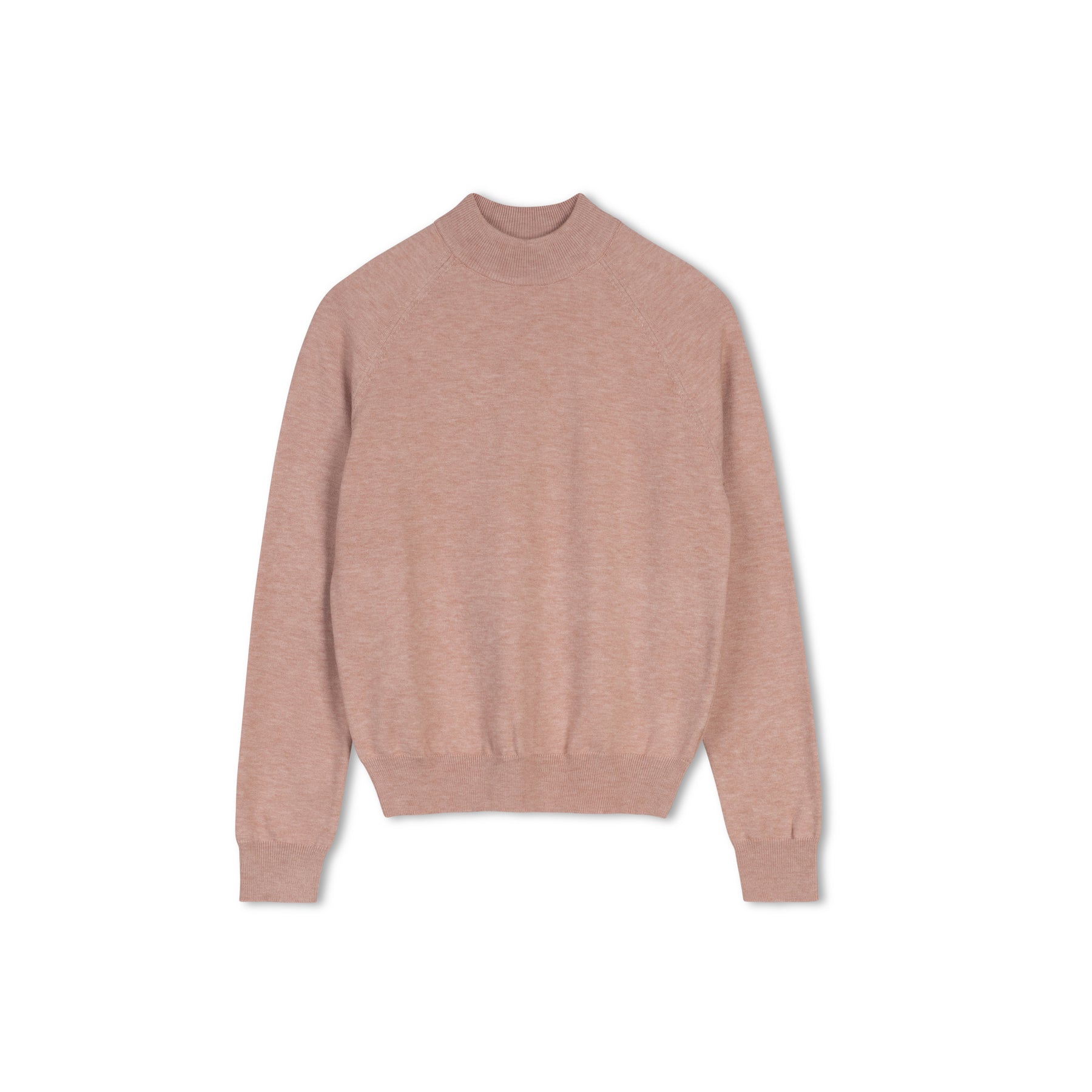 Mock Neck Sweater | Light Berry