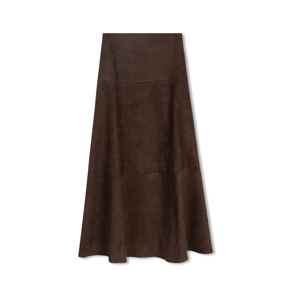Suede Circle Maxi | Brown