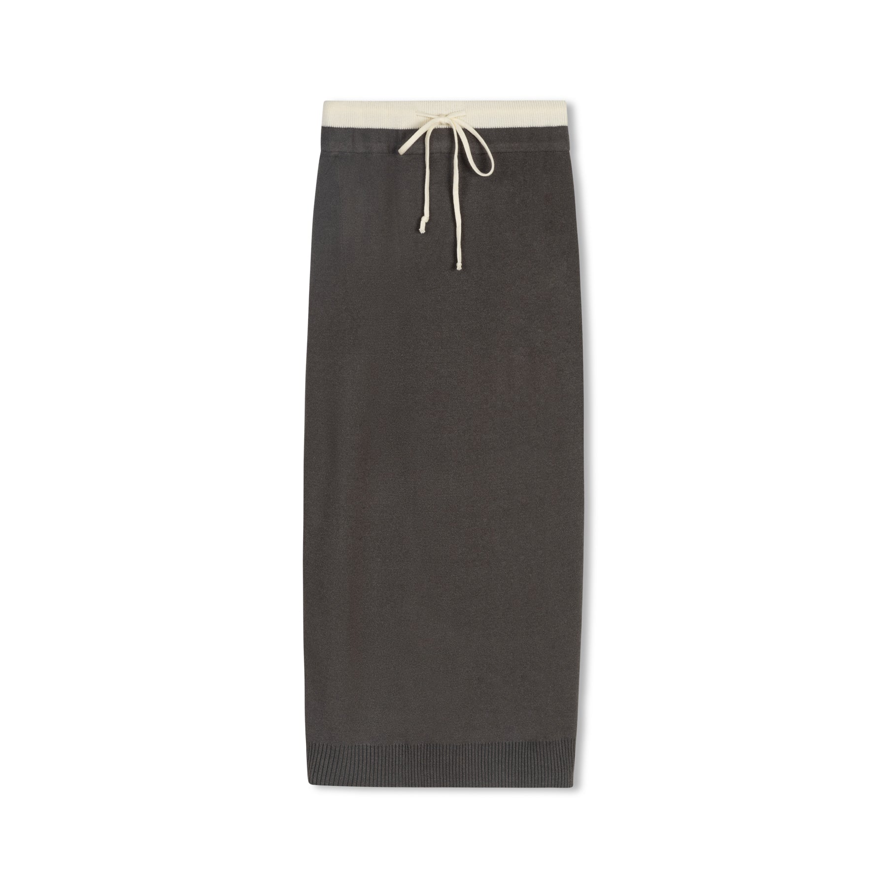 Double Waisted Knit Skirt | Gray