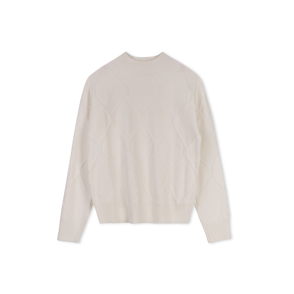 Diamond Sweater | White