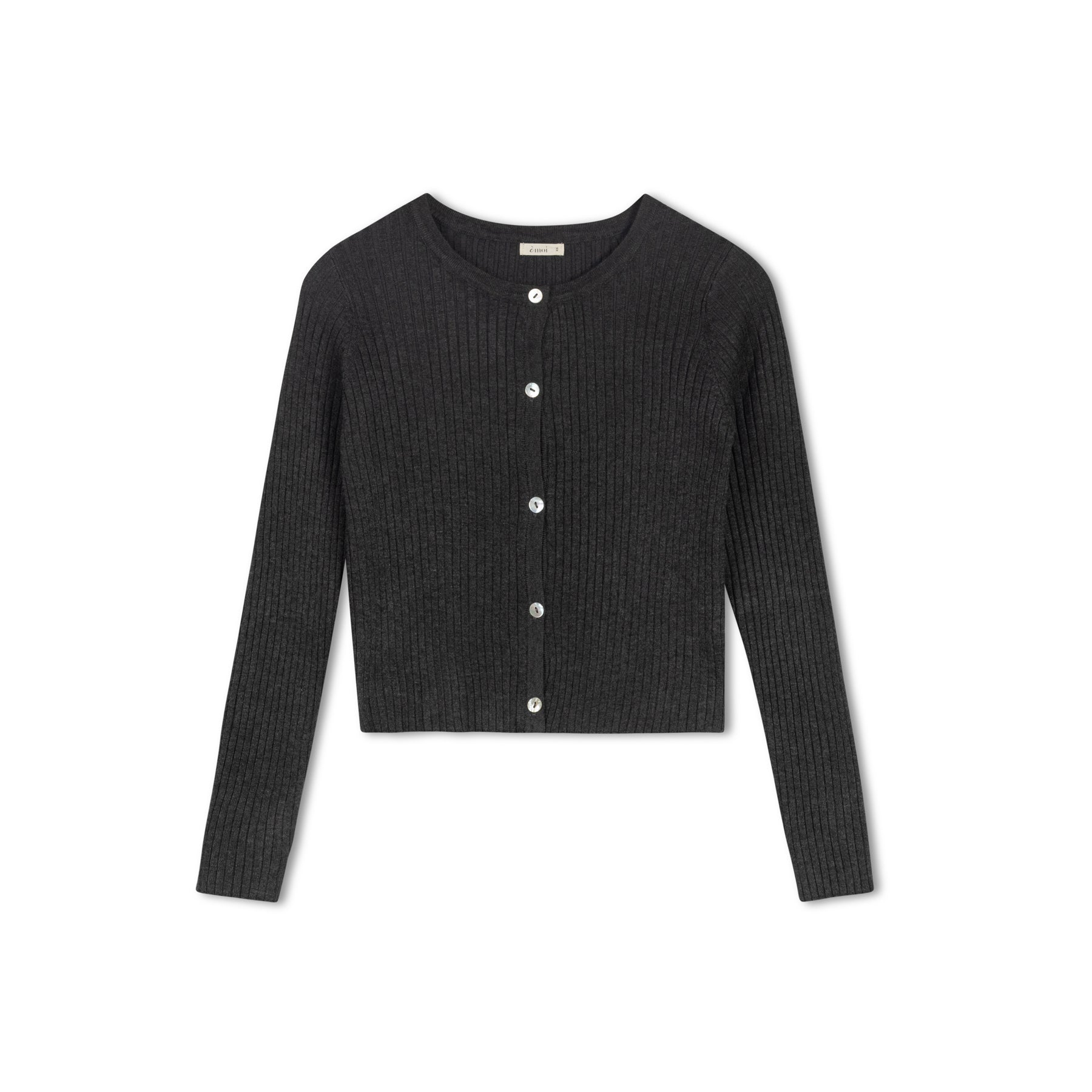 Knit Cardigan | Charcoal