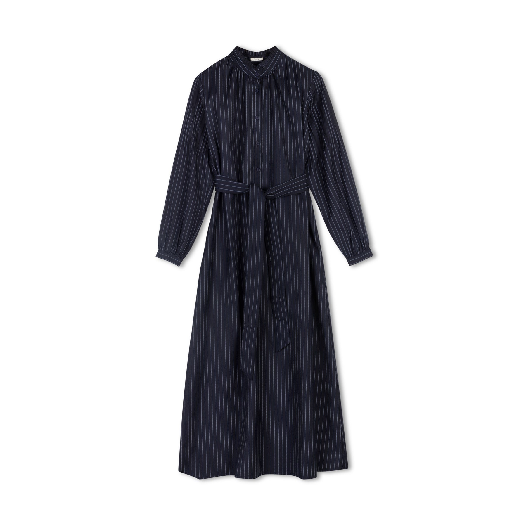 Pinstripe Dress | Navy