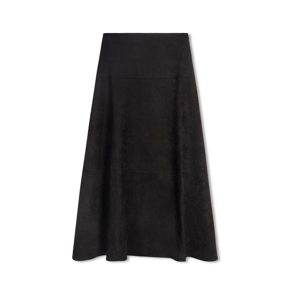 Suede Circle Maxi | Black