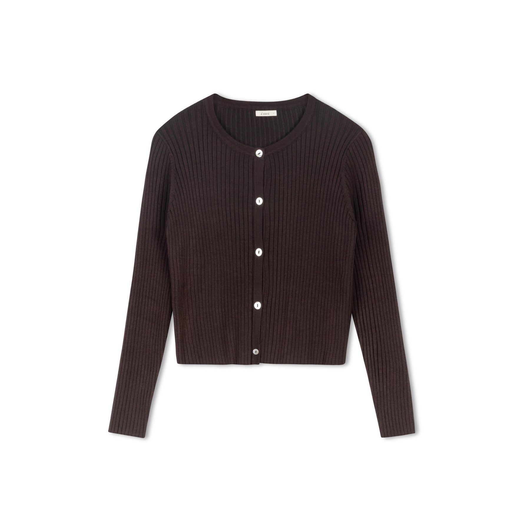 Knit Cardigan | Brown