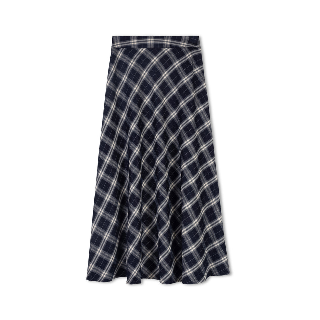 Plaid Skirt | Navy