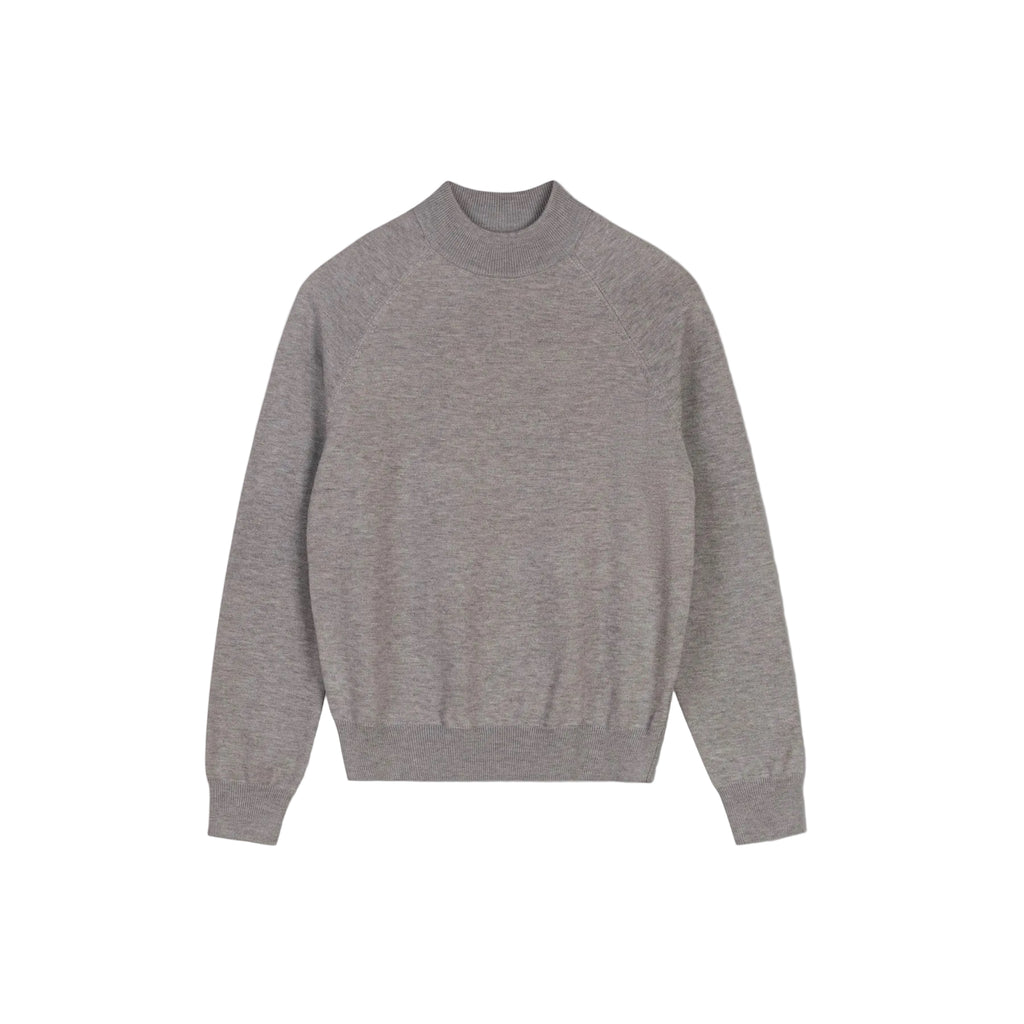 Mock Neck Sweater | Gray