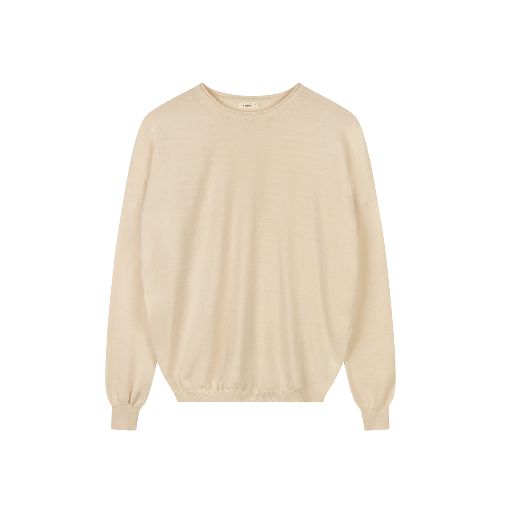 Woolly Crewneck Sweater | Ivory