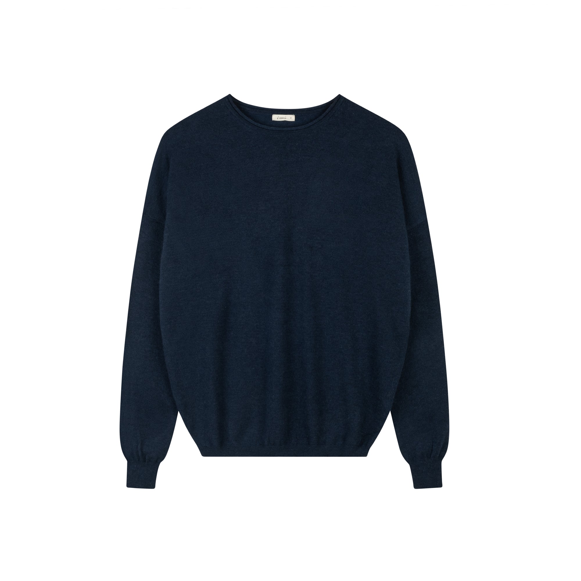 Woolly Crewneck Sweater | Navy