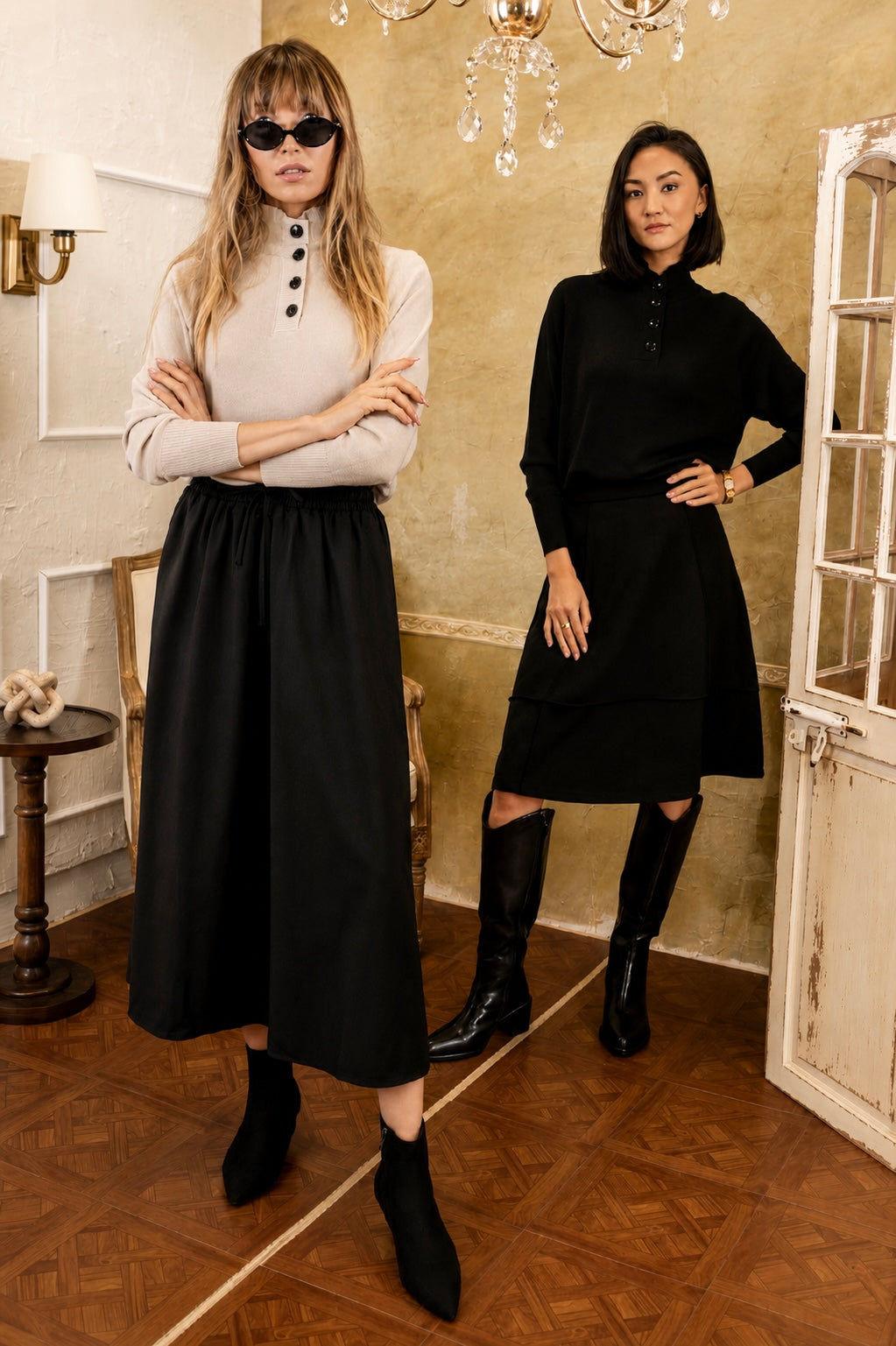 High Neck Sweater | Black