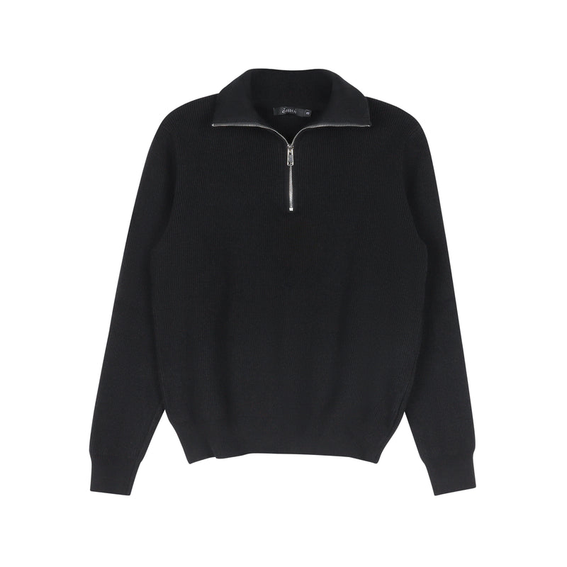 Half Zip Sweater | Black