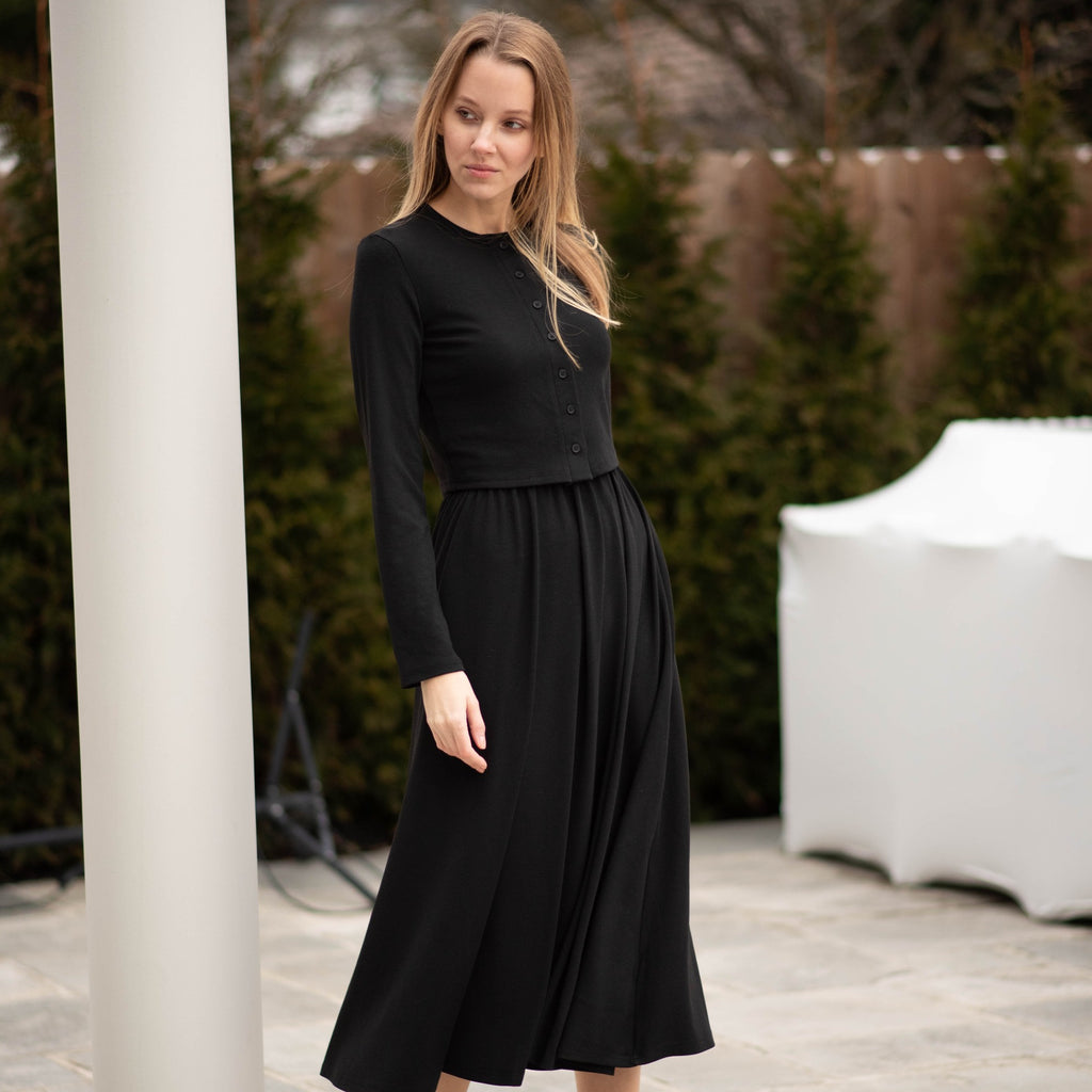 Kate Midi Skirt | Black