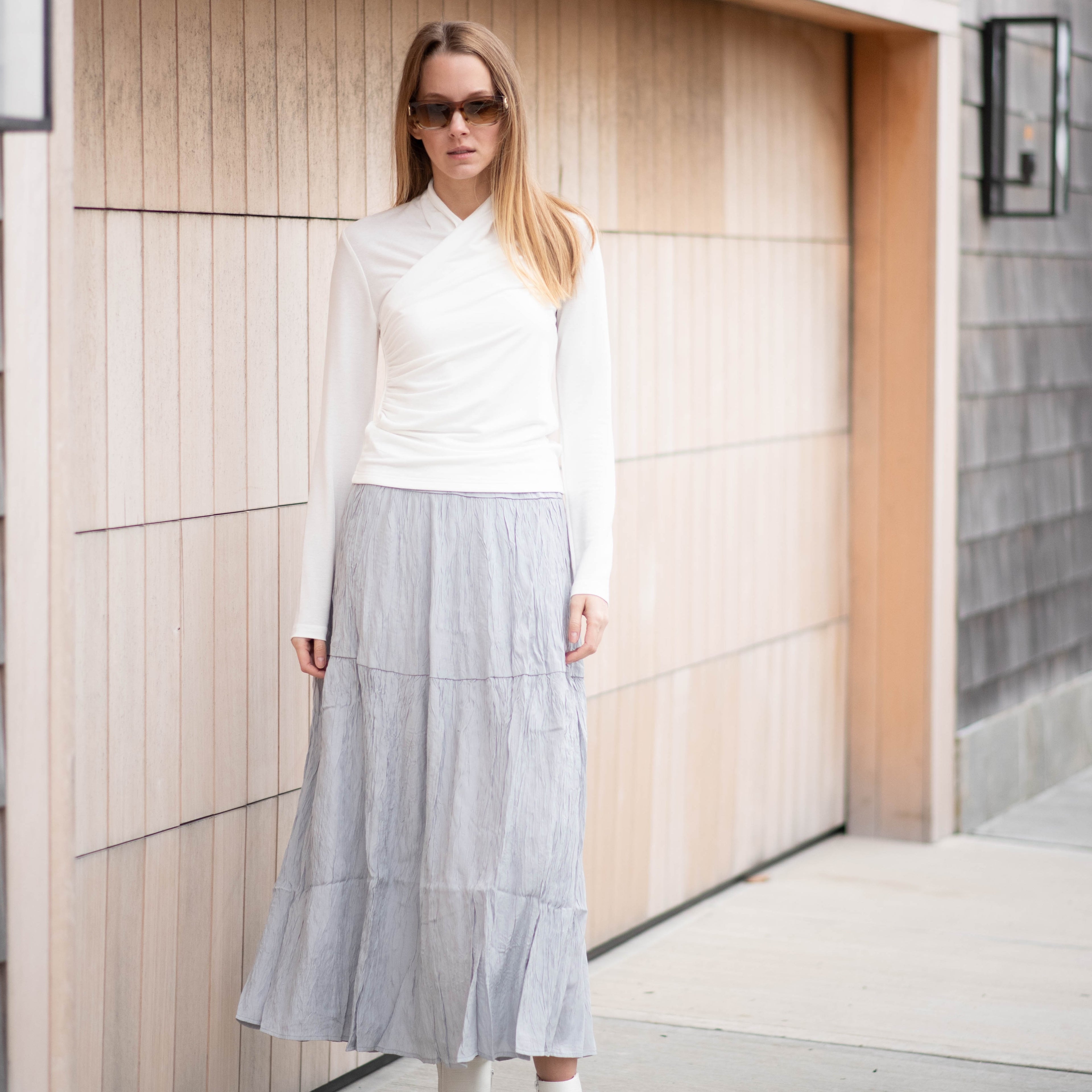 Evie Wrap Top | White [Final Sale]