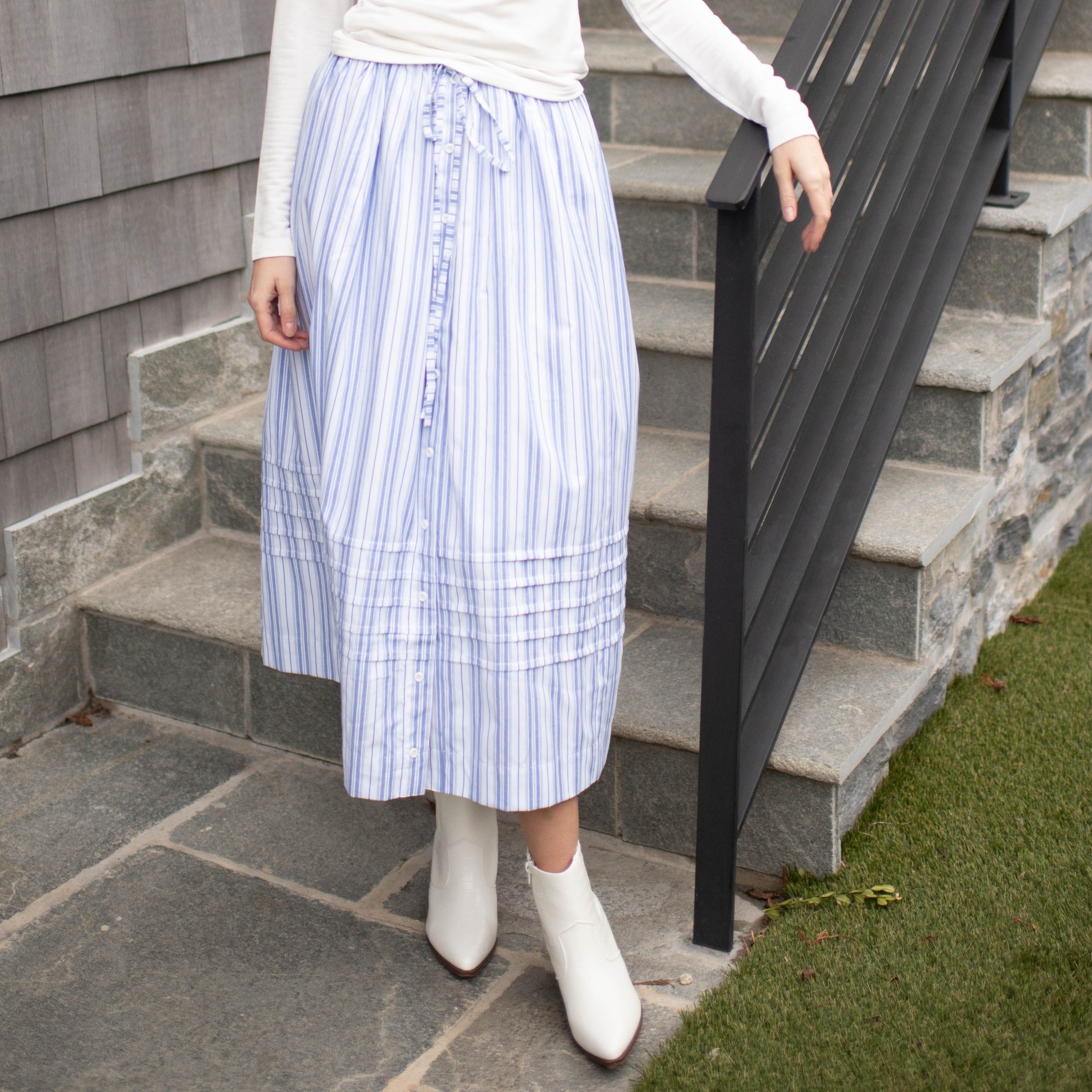 スカート Coco check pleats skirt andmary M ANDMARY】Coco check pleats skirt
