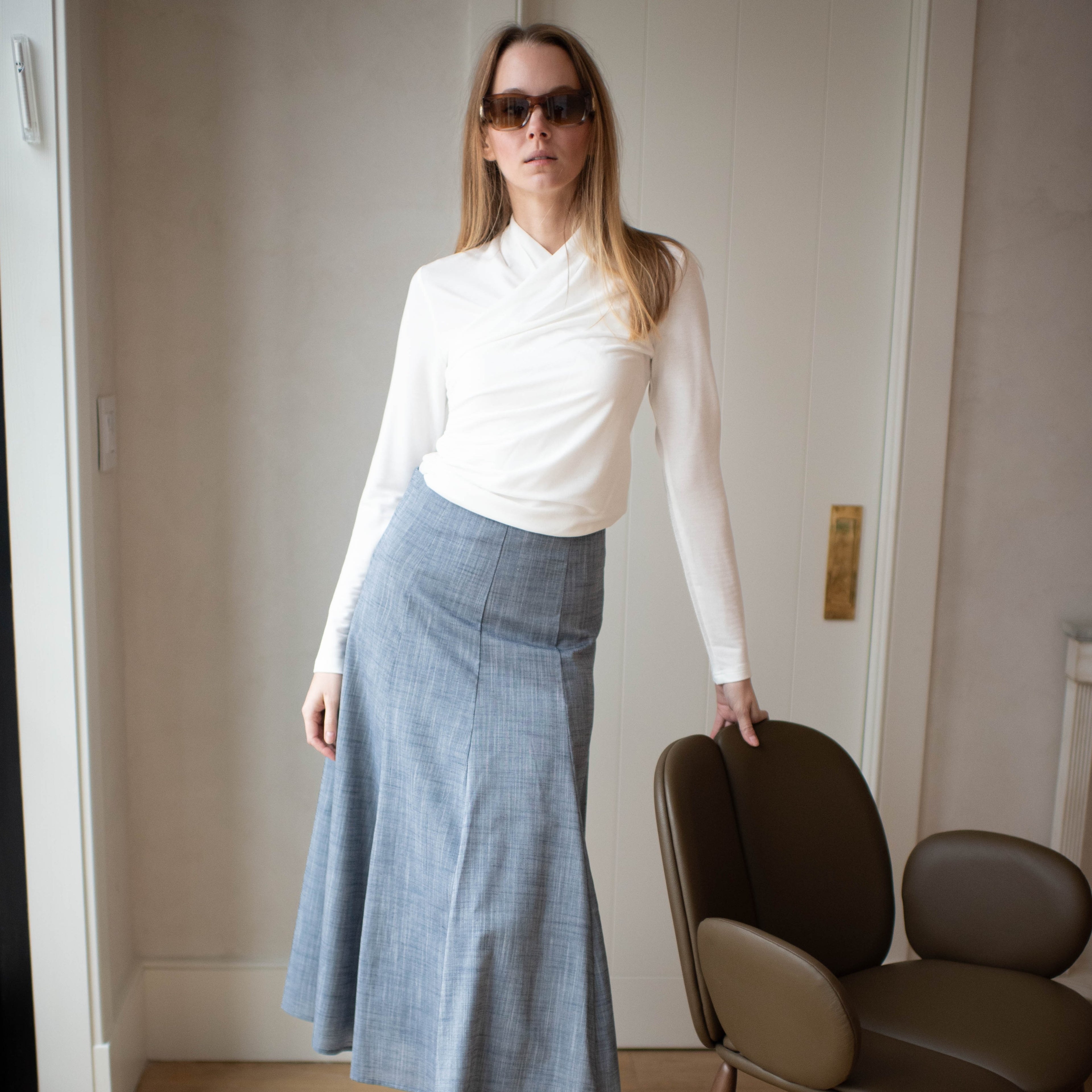 Evie Wrap Top | White [Final Sale]