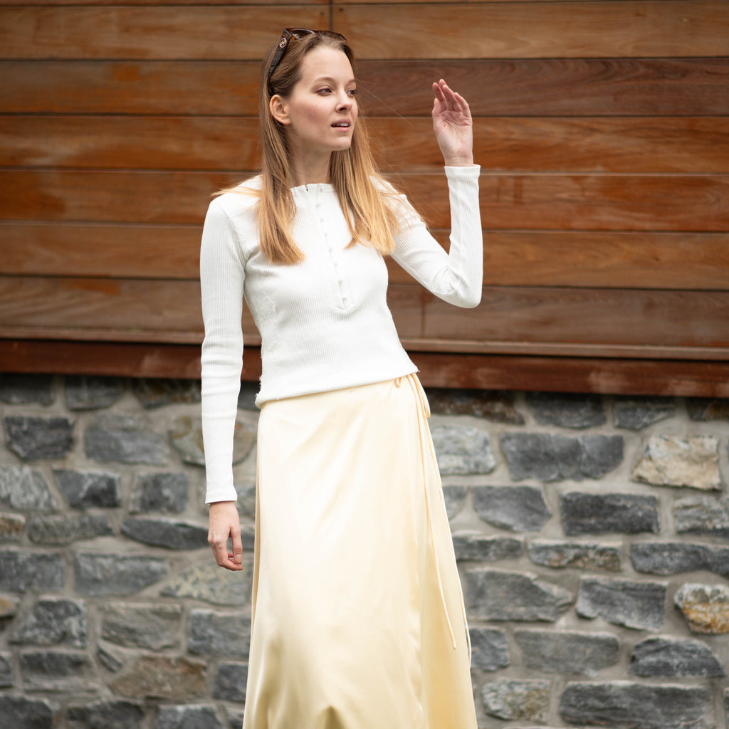 Rib Lace Top | Cream [Final Sale]