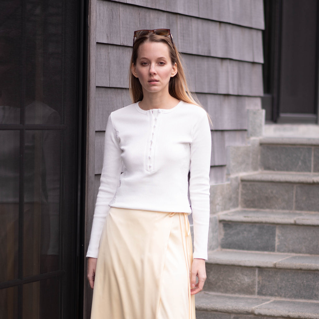 Rib Lace Top | Cream [Final Sale]